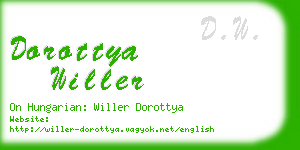dorottya willer business card